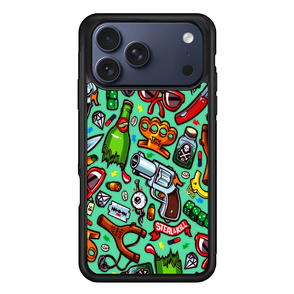 Doodle Sticker Bomb iPhone 17 Pro Max Case - Altracase