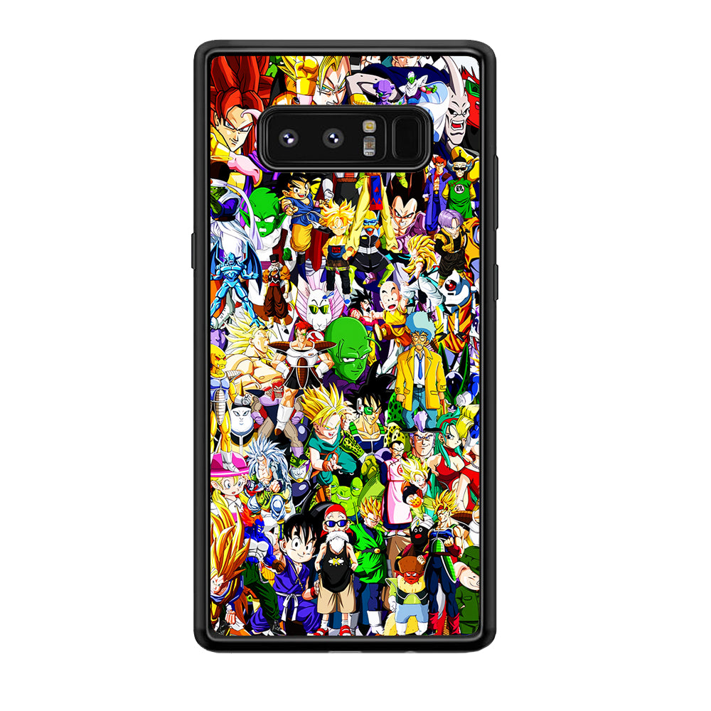 Dragon Ball Z All Characters Samsung Galaxy Note 8 Case