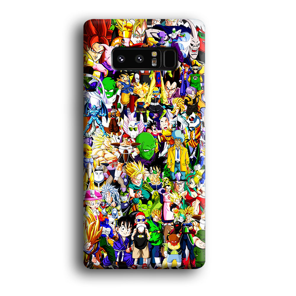 Dragon Ball Z All Characters Samsung Galaxy Note 8 Case