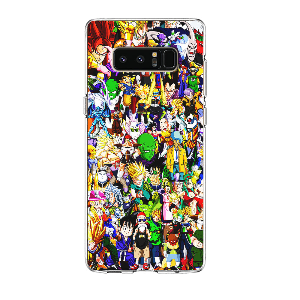 Dragon Ball Z All Characters Samsung Galaxy Note 8 Case