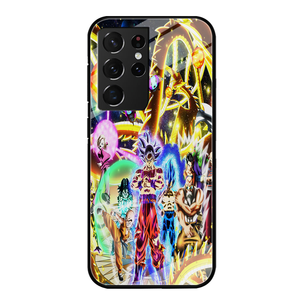 Dragon Ball Z Galaxy Samsung Galaxy S21 Ultra Case-Phone Case-Tempered Glass Case-Altracase