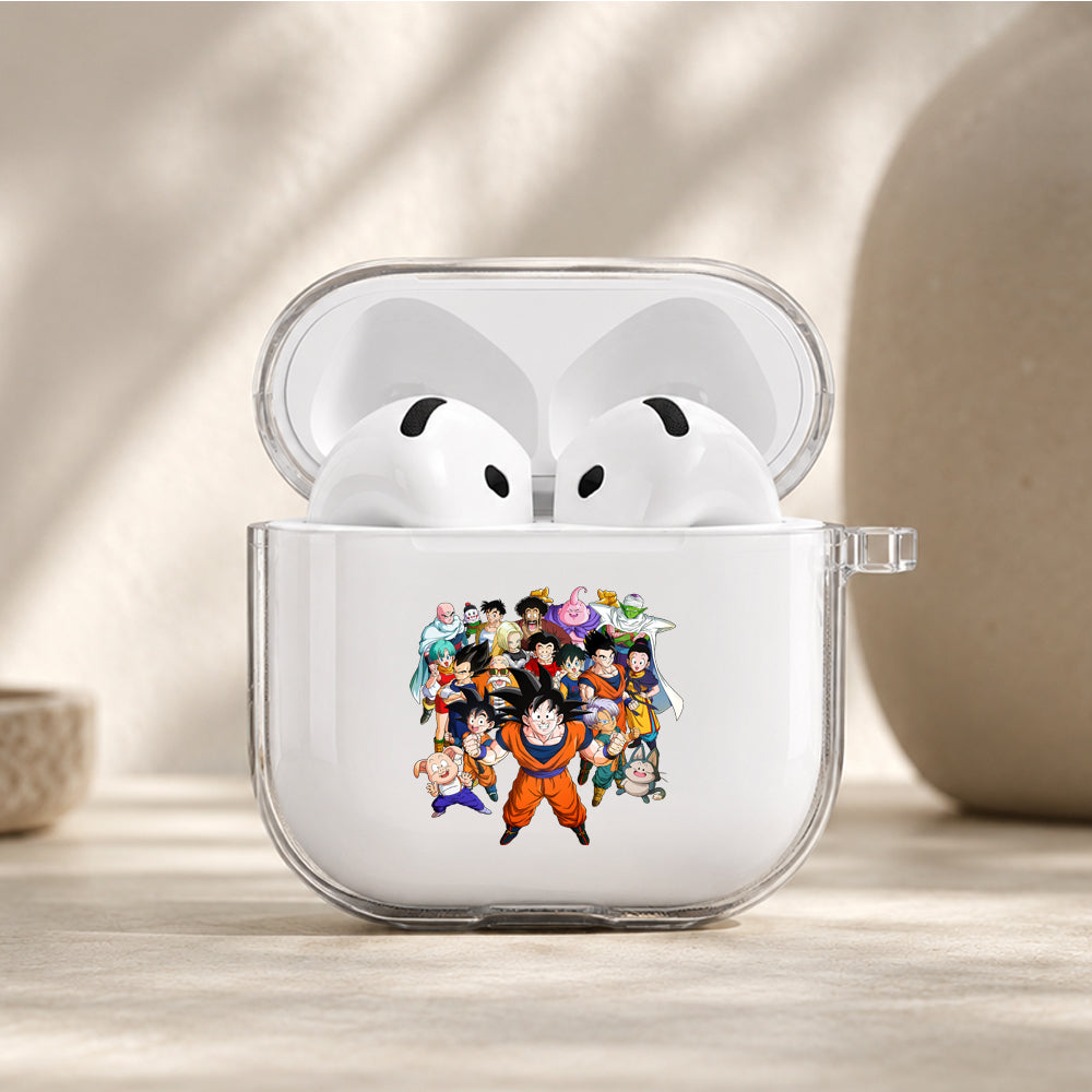 Dragon Ball Z Main Character Protective Apple Airpods 4 Clear Case - Durable Clear Protection