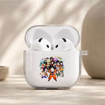 Dragon Ball Z Main Character Protective Apple Airpods 4 Clear Case - Durable Clear Protection