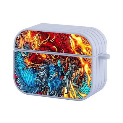 Dragon VS Phoenix Mythology Hard Plastic Case Cover For Apple Airpods Pro