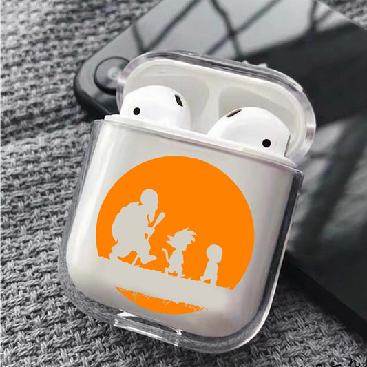 Dragon Ball Z Silhouette Art Hard Plastic Protective Clear Case Cover For Apple Airpods-AirPod Case-Altracase