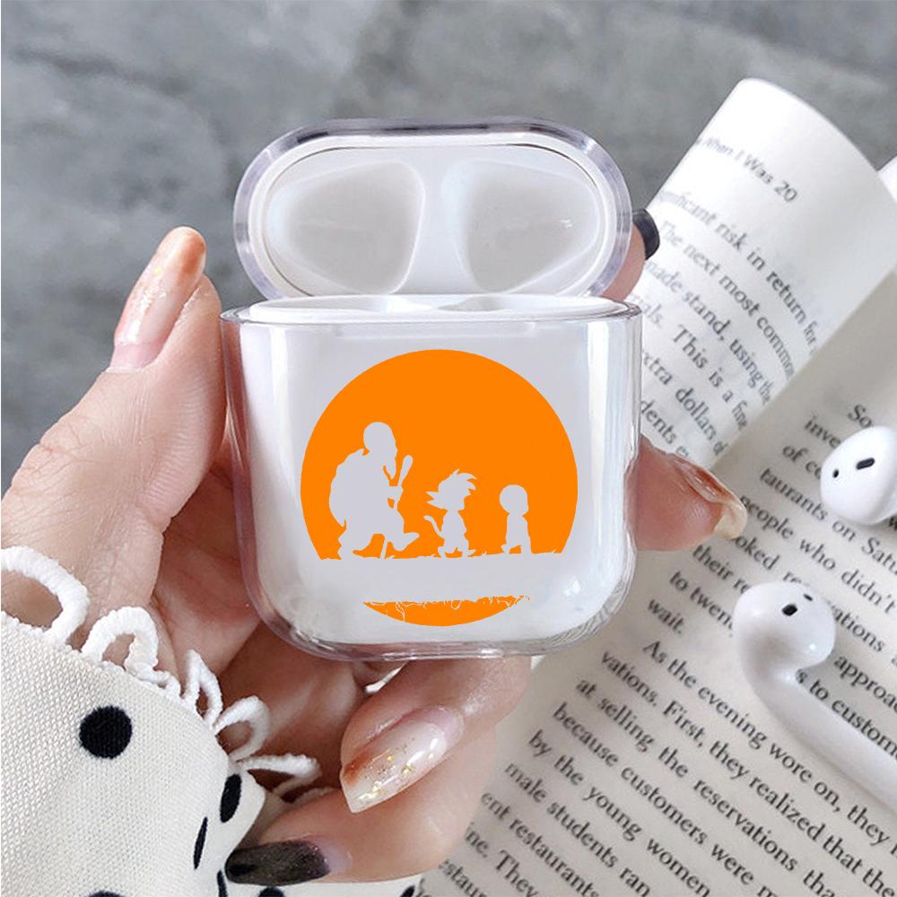 Dragon Ball Z Silhouette Art Hard Plastic Protective Clear Case Cover For Apple Airpods-AirPod Case-Altracase