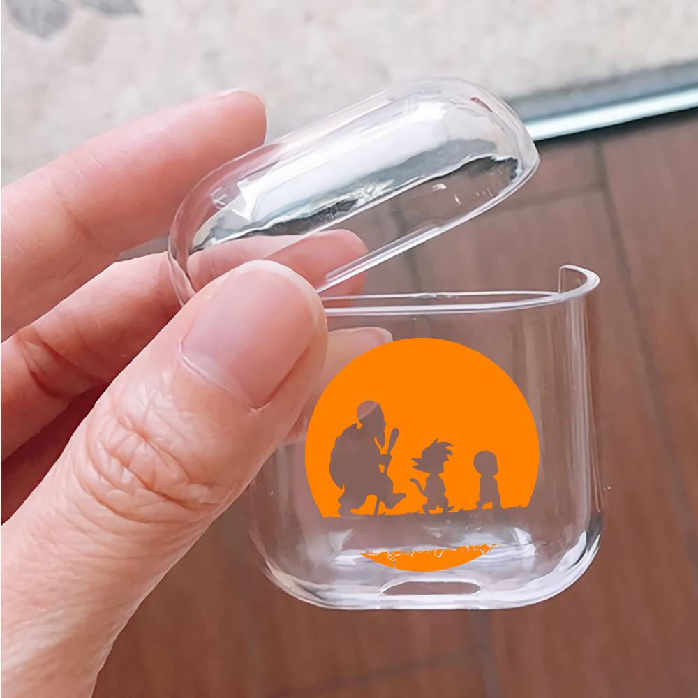 Dragon Ball Z Silhouette Art Hard Plastic Protective Clear Case Cover For Apple Airpods-AirPod Case-Altracase