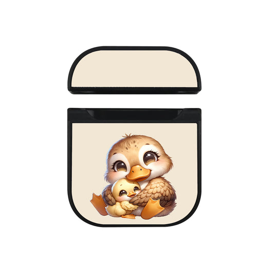 Duck Hugging Her Baby Apple AirPods Case - Altracase