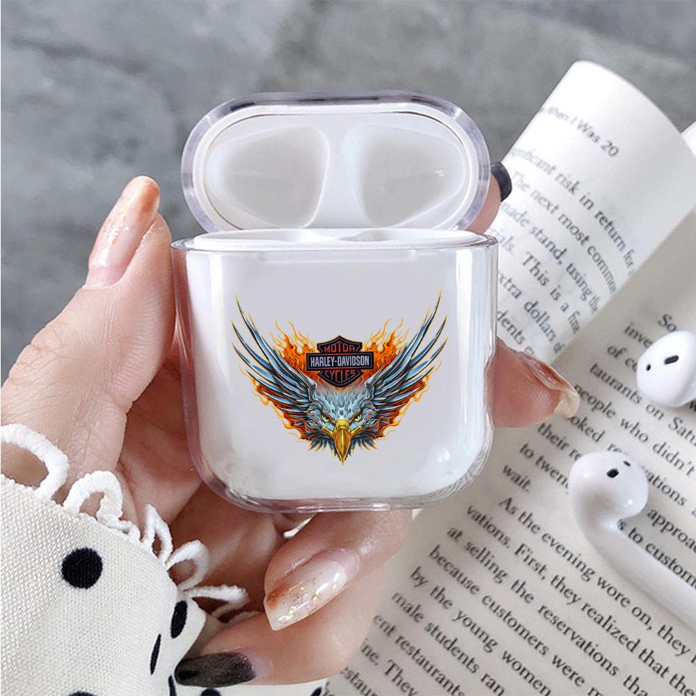 Eagle Harley Davidson Symbol Hard Plastic Protective Clear Case Cover For Apple Airpods-AirPod Case-Altracase