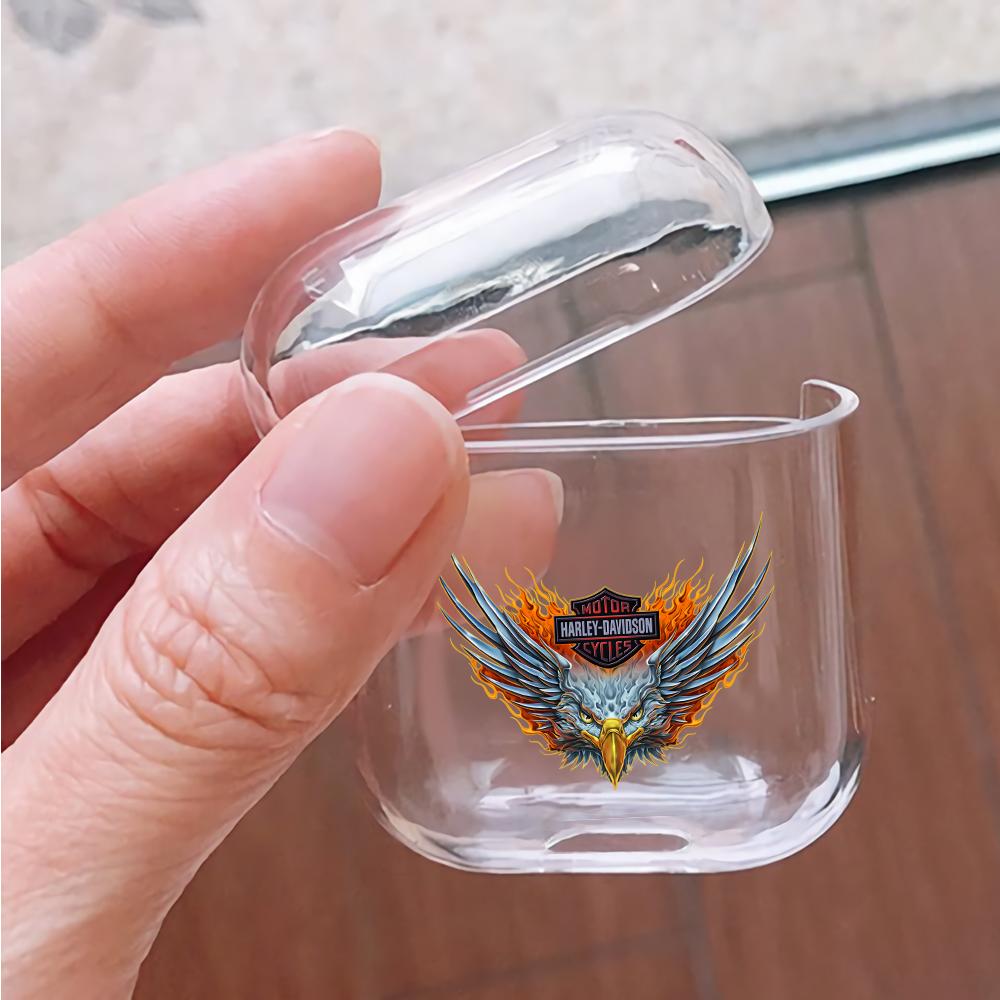 Eagle Harley Davidson Symbol Hard Plastic Protective Clear Case Cover For Apple Airpods-AirPod Case-Altracase