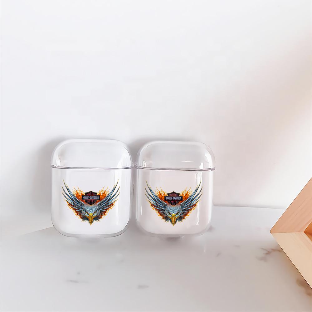 Eagle Harley Davidson Symbol Hard Plastic Protective Clear Case Cover For Apple Airpods-AirPod Case-Altracase