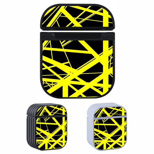 Eddie Van Halen Guitar Yellow Art Hard Plastic Case Cover For Apple Airpods
