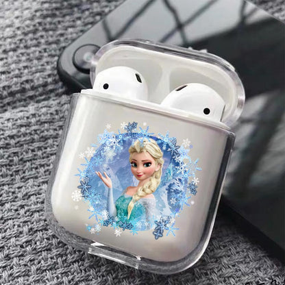 Elsa Frozen Hard Plastic Protective Clear Case Cover For Apple Airpods-AirPod Case-Altracase