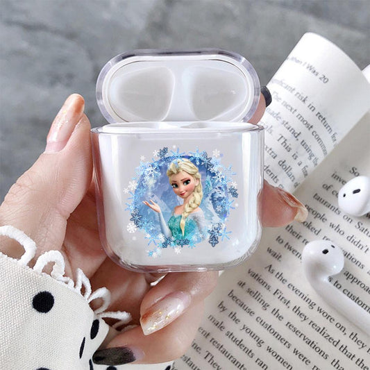 Elsa Frozen Hard Plastic Protective Clear Case Cover For Apple Airpods-AirPod Case-Altracase