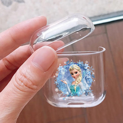 Elsa Frozen Hard Plastic Protective Clear Case Cover For Apple Airpods-AirPod Case-Altracase
