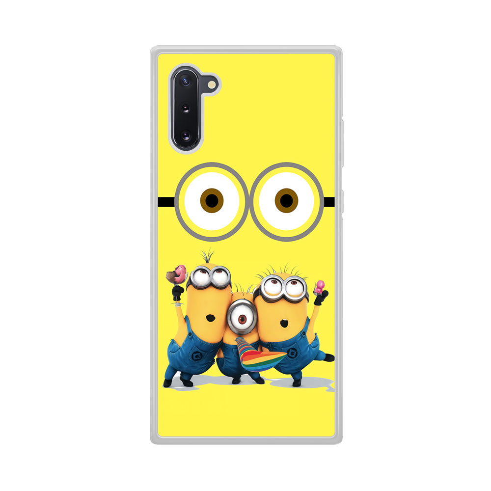 Eyes and Three Minions Samsung Galaxy Note 10 Case