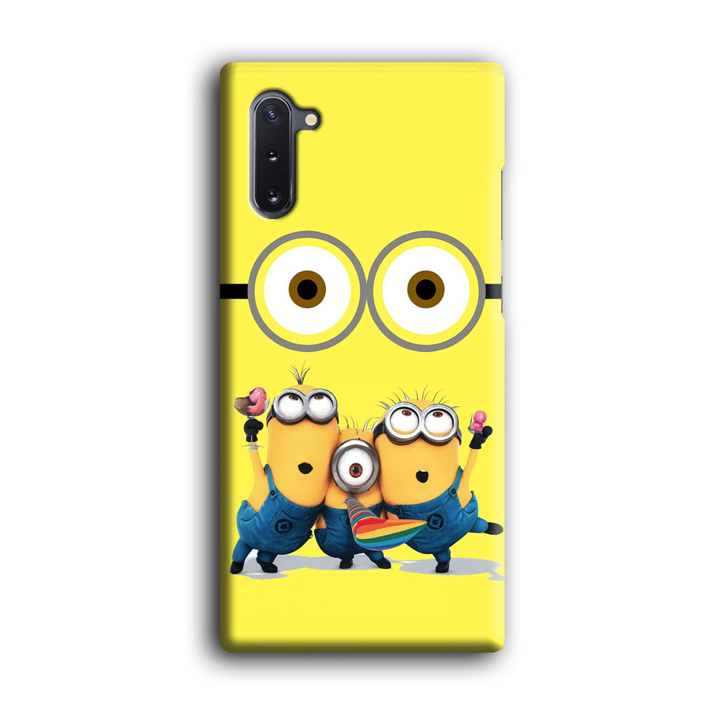 Eyes and Three Minions Samsung Galaxy Note 10 Case