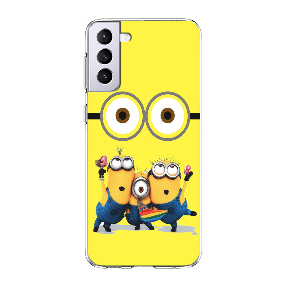 Eyes and Three Minions Samsung Galaxy S21 Case