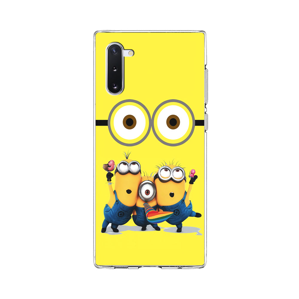 Eyes and Three Minions Samsung Galaxy Note 10 Case