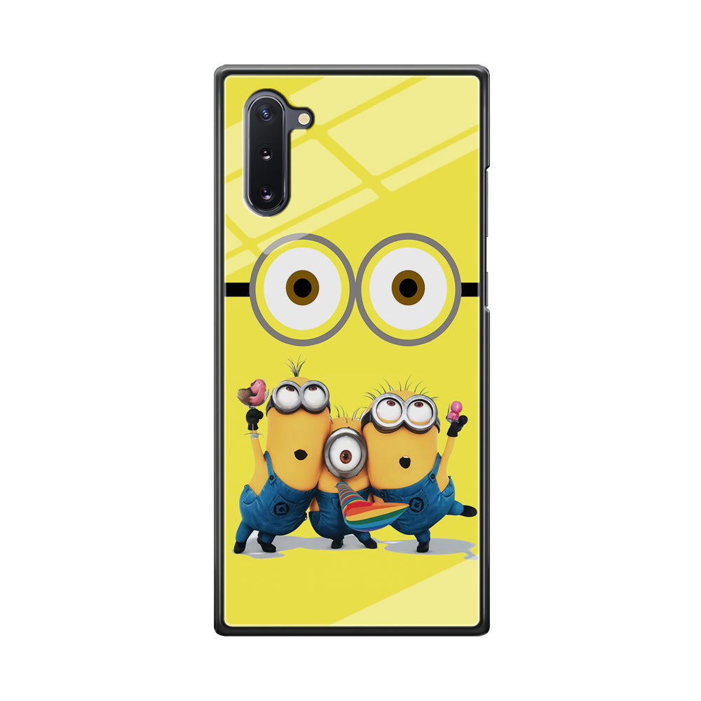 Eyes and Three Minions Samsung Galaxy Note 10 Case