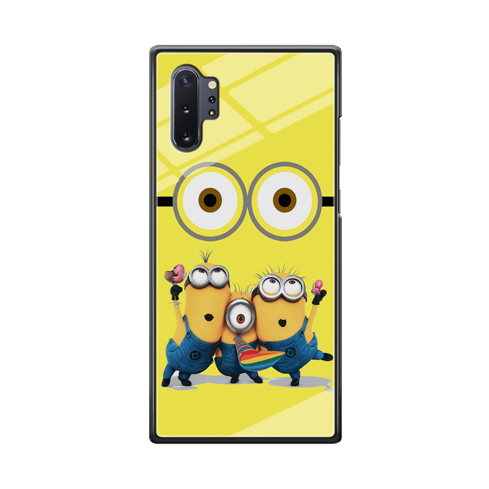 Eyes and Three Minions Samsung Galaxy Note 10 Plus Case