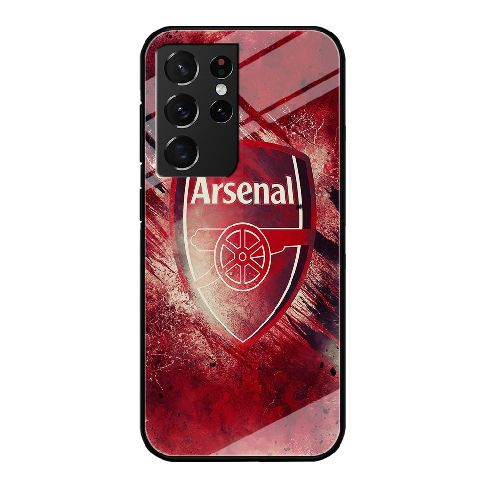 FB Arsenal Samsung Galaxy S21 Ultra Case-Phone Case-Tempered Glass Case-Altracase