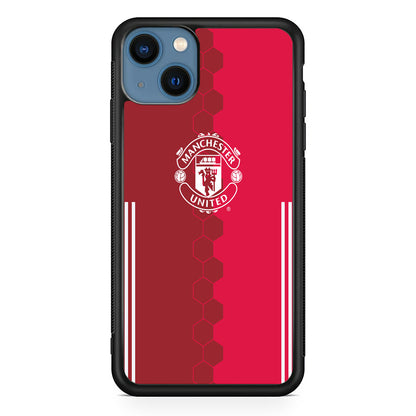 FB Manchester United iPhone 14 Case-Phone Case-Rubber Black (2D Case)-Altracase