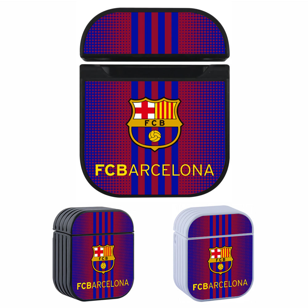 FC Barcelona Logo Dot Stripe Apple AirPods Case-AirPod Case-Altracase