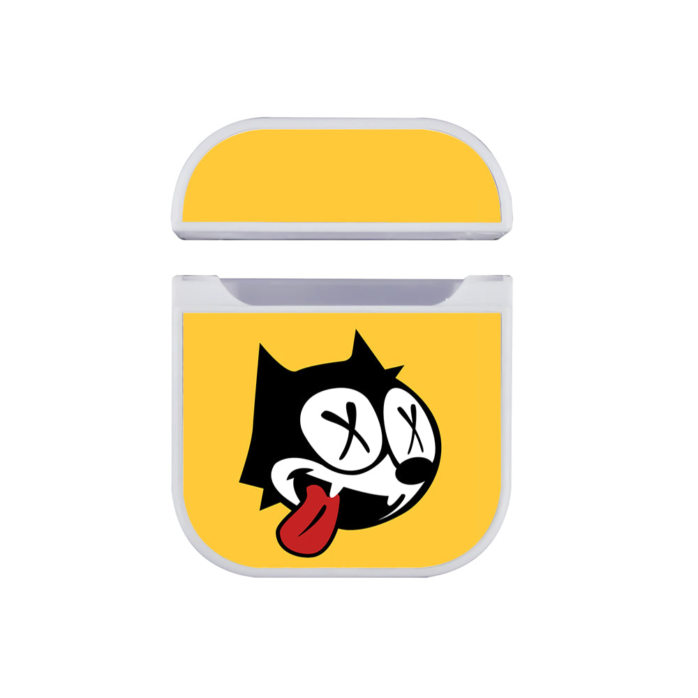 Felix The Cat Cartoon Head Apple AirPods Case-AirPod Case-White-Altracase