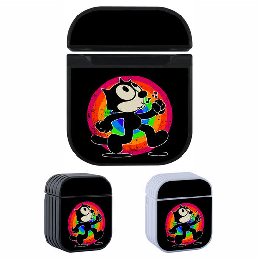 Felix The Cat Walks and Whistles Apple AirPods Case-AirPod Case-Altracase