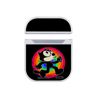 Felix The Cat Walks and Whistles Apple AirPods Case-AirPod Case-White-Altracase