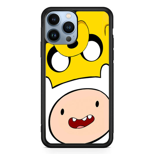 Finn and Jake Adventure Time iPhone 14 Pro Max Case-Phone Case-Rubber Black (2D Case)-Altracase