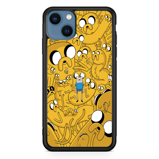 Finn and Jake Doodle iPhone 14 Plus Case