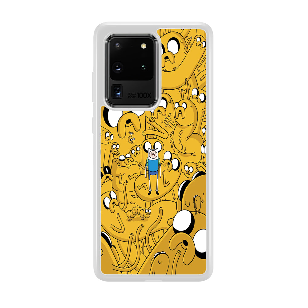 Finn and Jake Doodle Samsung Galaxy S20 Ultra Case