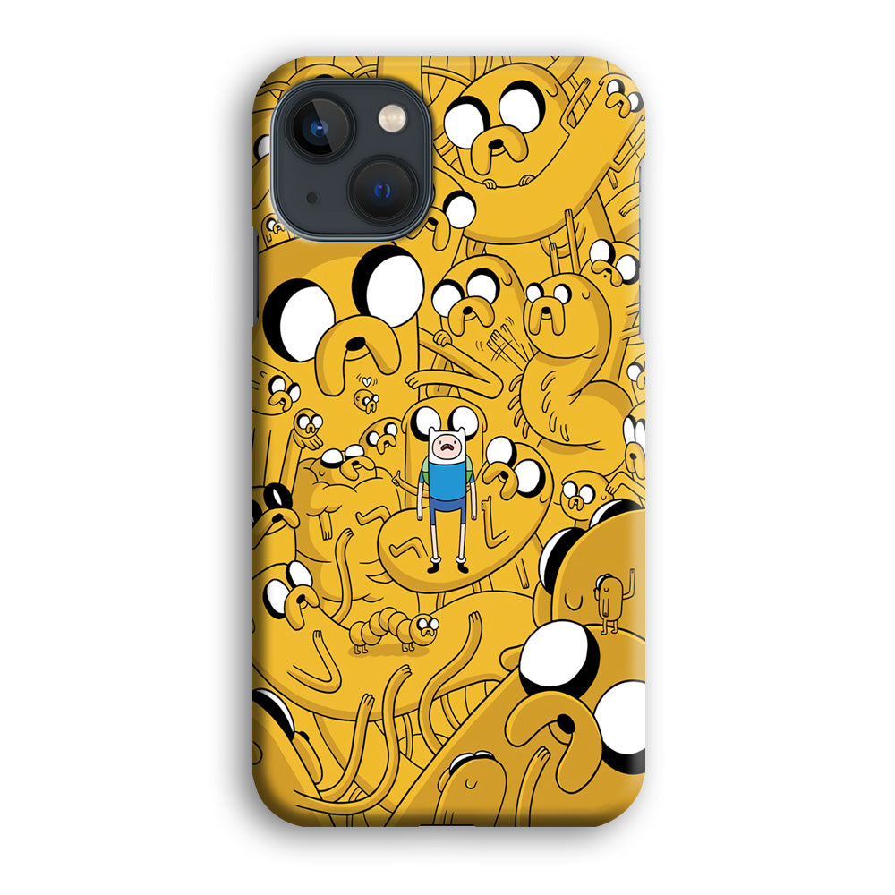Finn and Jake Doodle iPhone 14 Plus Case