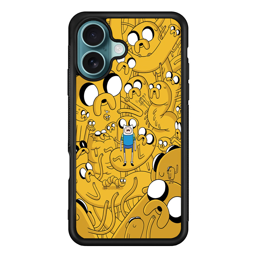 Finn and Jake Doodle iPhone 16 Plus Case - Altracase