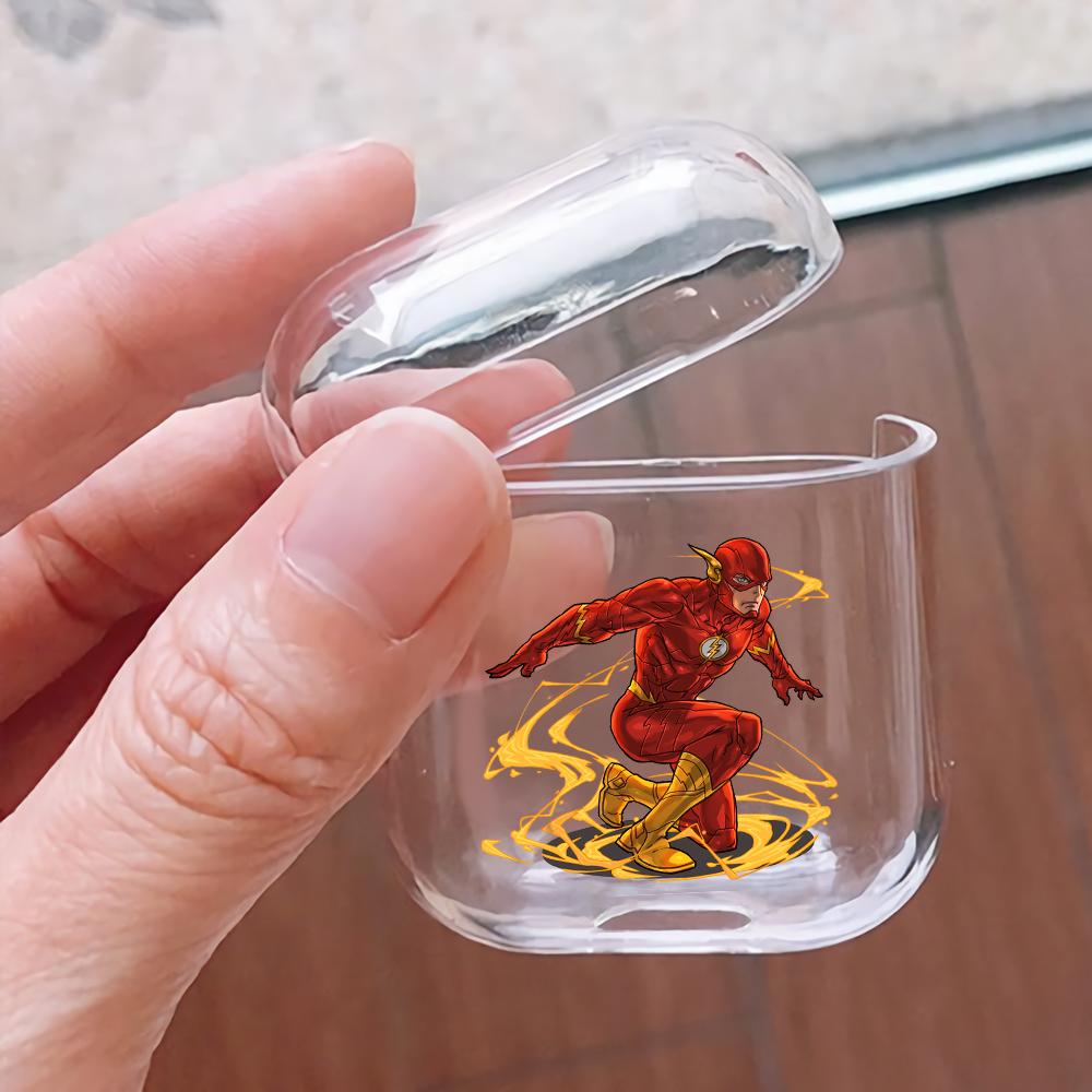 Flash Comic Hard Plastic Protective Clear Case Cover For Apple Airpods-AirPod Case-Altracase