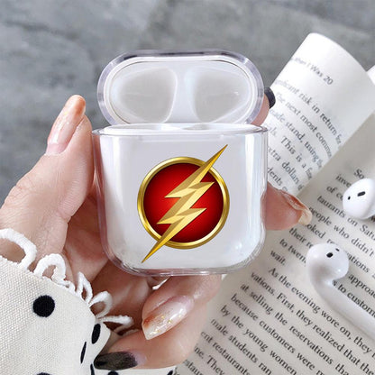 Flash Symbol Emblem Hard Plastic Protective Clear Case Cover For Apple Airpods-AirPod Case-Altracase