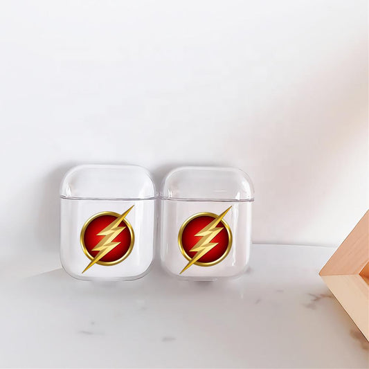 Flash Symbol Emblem Hard Plastic Protective Clear Case Cover For Apple Airpods-AirPod Case-Altracase