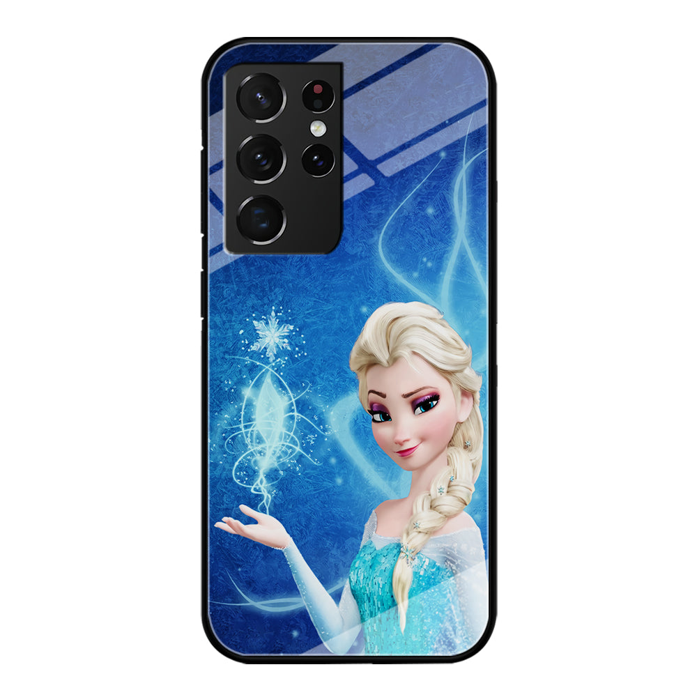 Frozen Elsa Art Samsung Galaxy S21 Ultra Case-Phone Case-Tempered Glass Case-Altracase