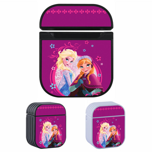 Frozen Elsa and Anna Flower Apple AirPods Case-AirPod Case-Altracase