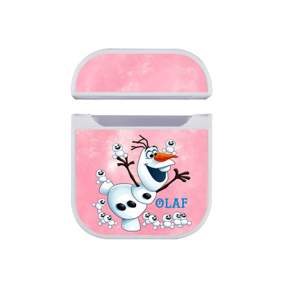 Frozen Olaf Snow Pink Apple AirPods Case-AirPod Case-White-Altracase