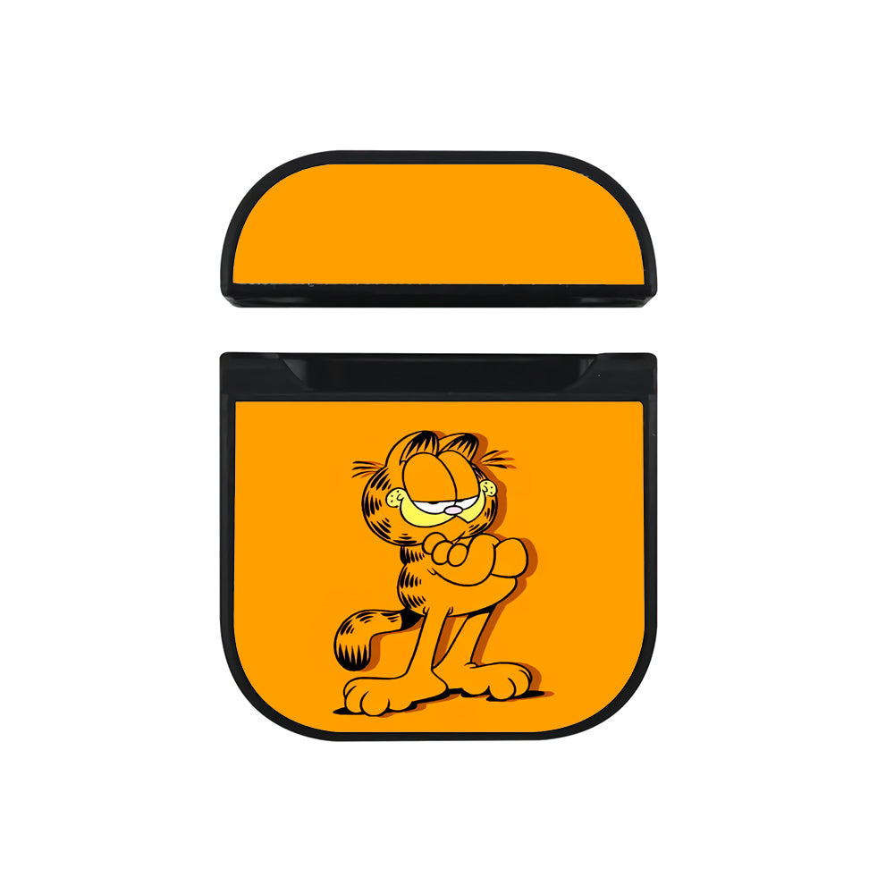 Garfield The Cat Cartoon Apple AirPods Case-AirPod Case-Black-Altracase