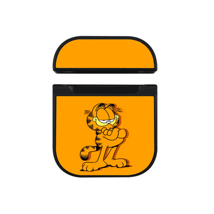 Garfield The Cat Cartoon Apple AirPods Case-AirPod Case-Black-Altracase