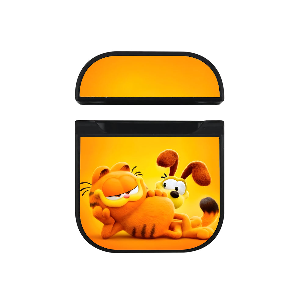 Garfield and Odie is Relaxing Apple AirPods Case-AirPod Case-Black-Altracase