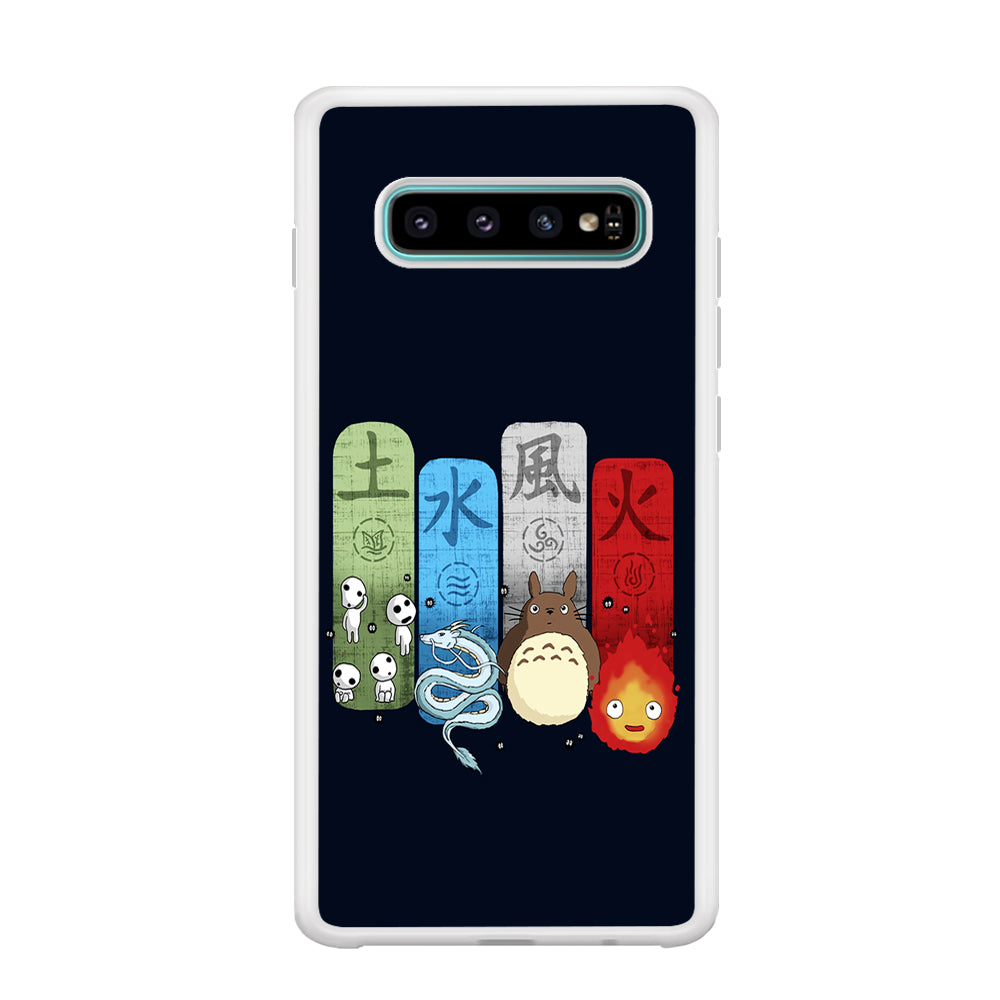 Ghibli Elemental Charms Blue Samsung Galaxy S10 Plus Case