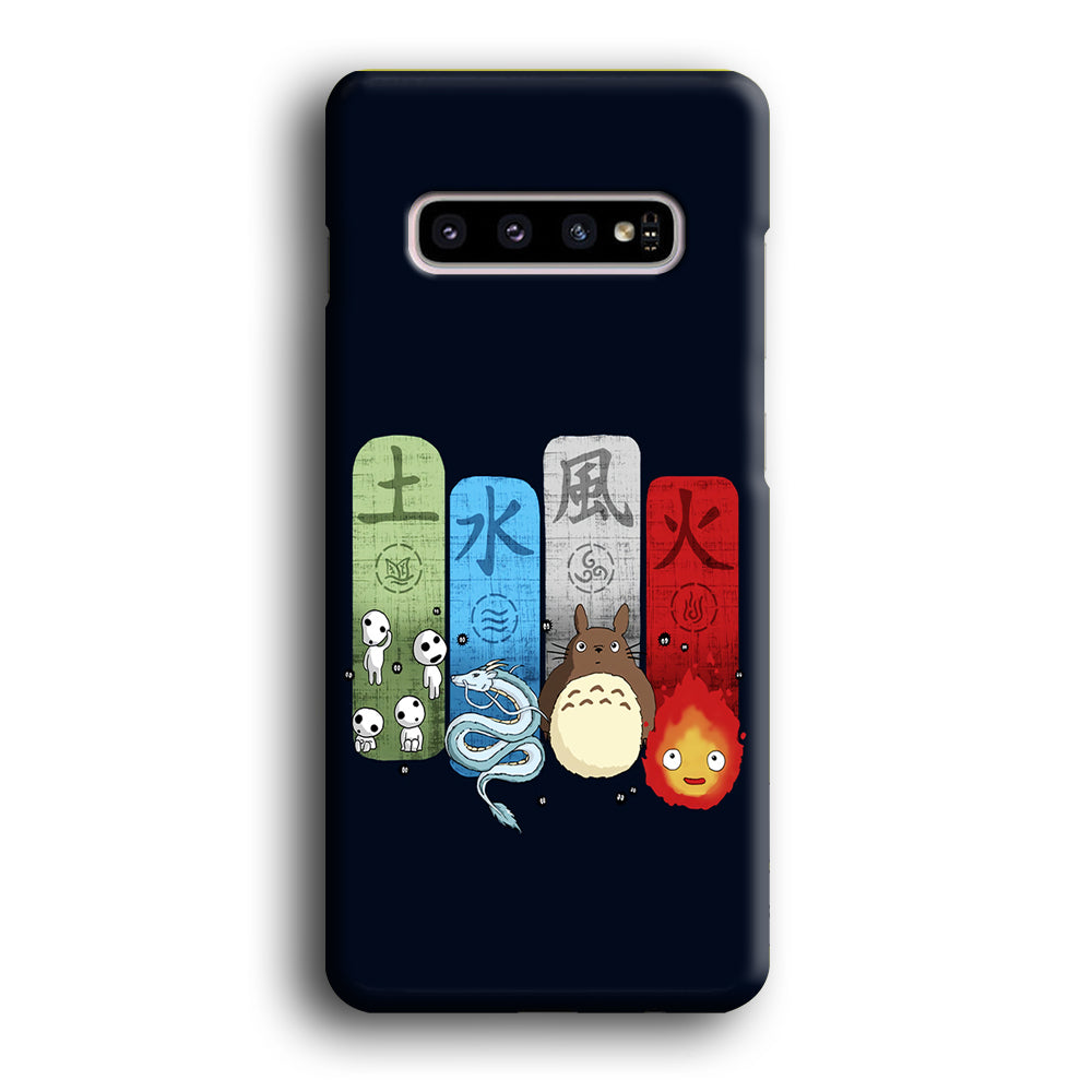 Ghibli Elemental Charms Blue Samsung Galaxy S10 Case