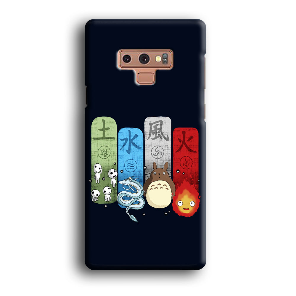 Ghibli Elemental Charms Blue Samsung Galaxy Note 9 Case