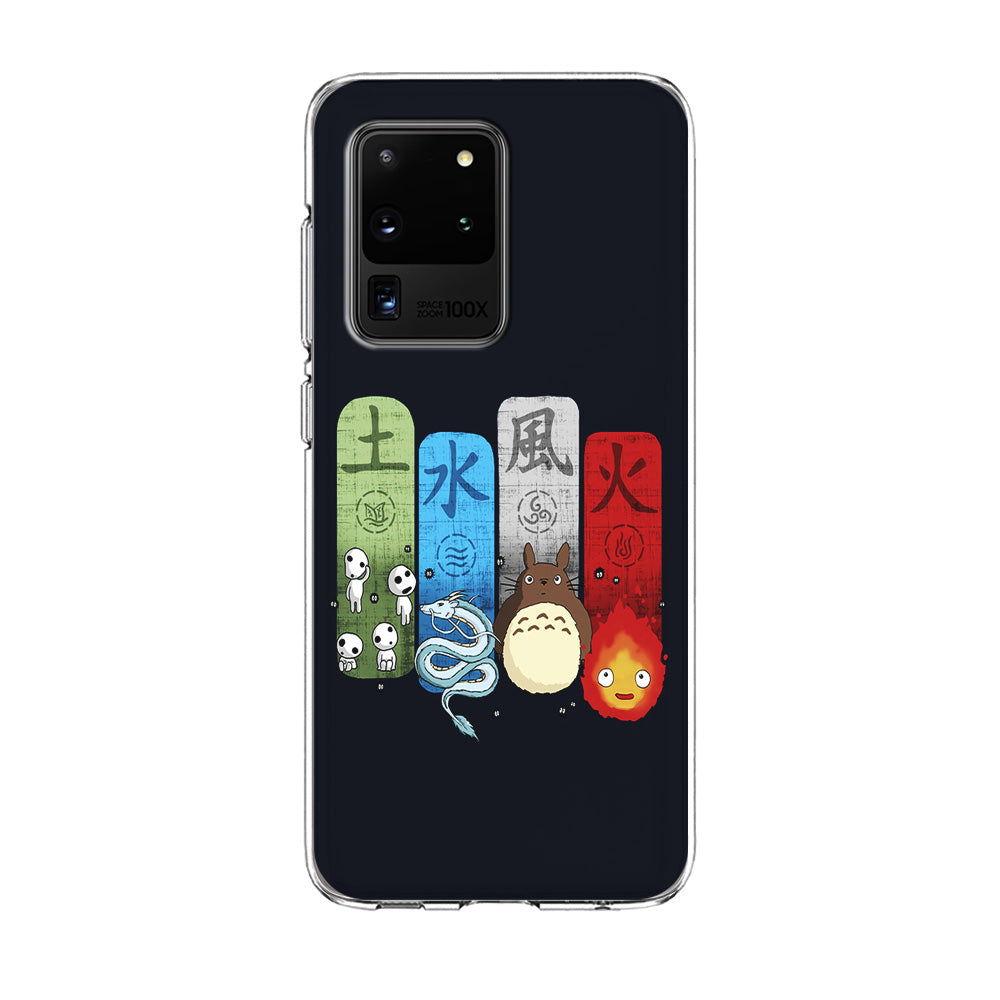 Ghibli Elemental Charms Blue Samsung Galaxy S20 Ultra Case