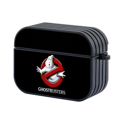 Ghost Busters Logo Black Hard Plastic Case Cover For Apple Airpods Pro